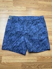 Roundtree Yorke Size 42 Blue Floral Casuals Shorts