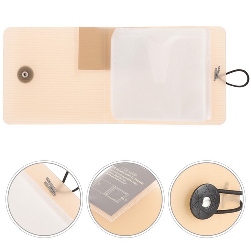CD Booklet Travel Organizer for Discs Holders Storage Cases Clear - Afbeelding 10 van 12
