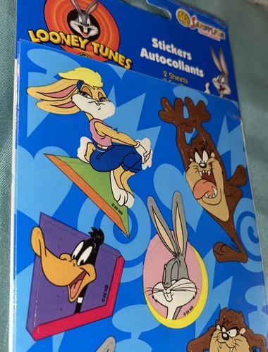 DE COLECCIÓN*LOONEY TUNES*PEGATINAS SANDYLION*1999*NIP*BUGS*DAFFY*TAZ*LOLA*2 HOJAS COMPLETAS - Imagen 4 de 5