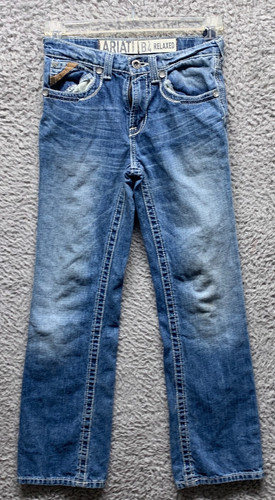 Ariat B4 Relaxed Boys Size 12 Jeans MX06F16NY Slim Fit Denim Pants Youth Cowboy - Picture 2 of 13
