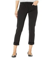 KUT from the Kloth Amy Crop Straight Leg Jeans Color Black Size 18 x 24,