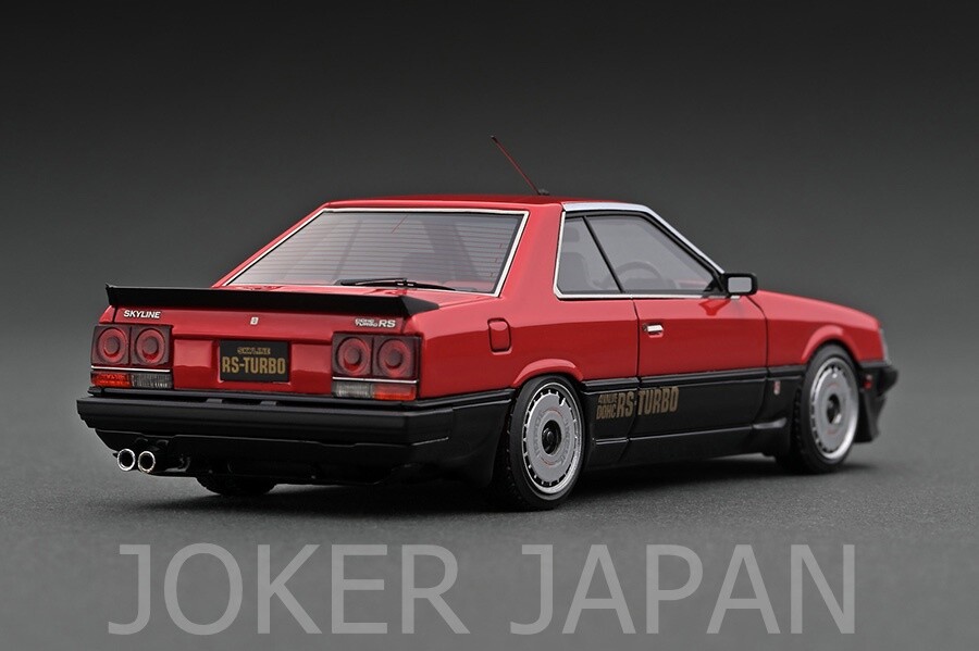 1/43 NISSAN SKYLINE 2000 TURBO カスタム IG 1/43 Nissan Skyline 2000 RS-Turbo (R30) Black IG2328