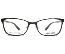 Bobbi Brown Eyeglasses Frames THE MALLORY JHN Brown Silver Cat Eye 52-16-135