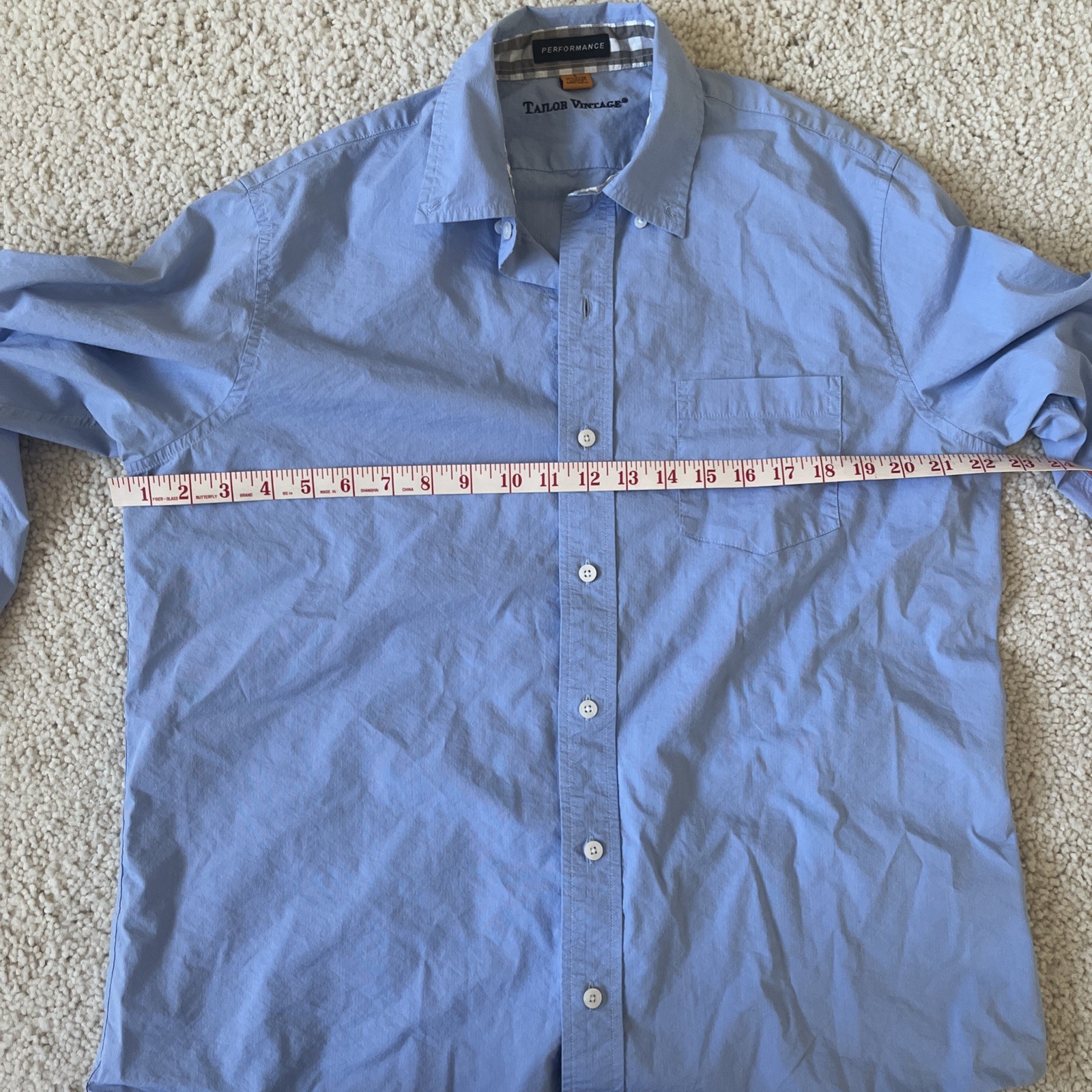 Tailor Vintage Performance Button Down Shirt Mens… - image 8