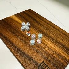 30th Anniversary Dualsense Crystal Retro Button Set in White for PS5