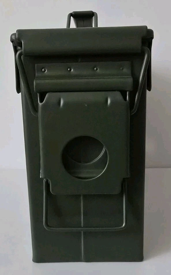 Genuine NATO Issue 30. CAL Steel Ammo Tin Secure Container M19A1 Heavy Duty Box - Image 3 of 4