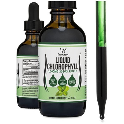 2oz  Chlorophyll Liquid Drops for Gut Health & Energy - Peppermint Flavor