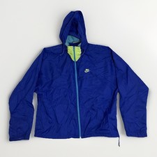 Vintage 80s Nike Windrunner Mens Medium Windbreaker Jacket Stowaway Hood
