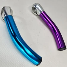NOS Vintage Bar Ends Handlebar Ends Black & Purple Anodized 22.2mm MTB 80s 90s