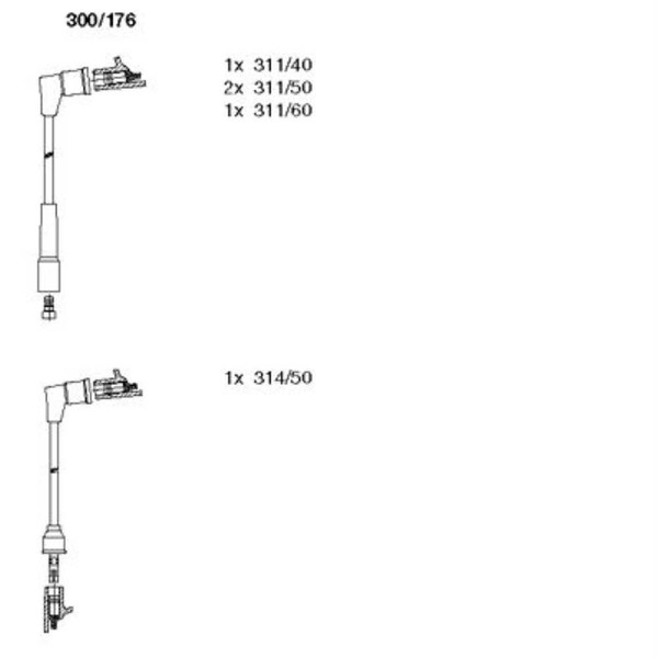 Bremi ZüNdleitungssatz ZüNdkabel Passend FüR Fiat Panda 1000 I.E Cat 800-image