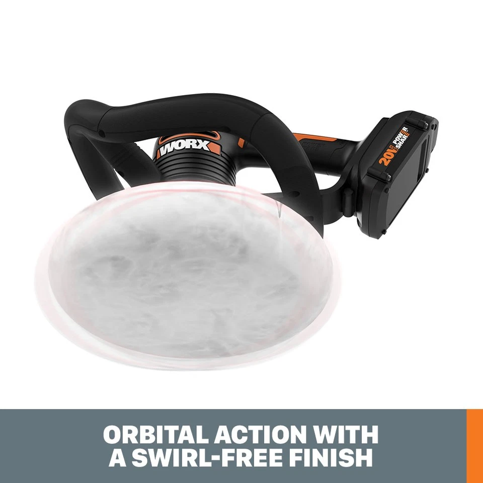 WX856L.9 Worx 20V Cordless Powershare 10" Polisher / Buffer - No Battery/Charger - Image 4 of 4