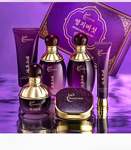 Beautyturess Lingzhi Reishi 6pc Face Skincare Set Hydrating Eye Cream