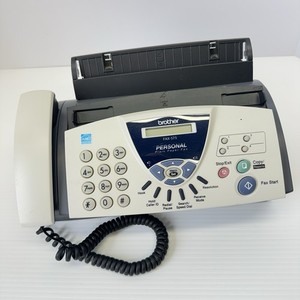 Brother FAX-575 Personal Plain Paper Fax Copier Machine w/ Phone - Tested READ