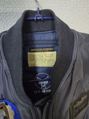 Buzz Rickson’s MA-1 Flight Bomber Jacket Crown Zipper B-15C - Picture 8 of 24