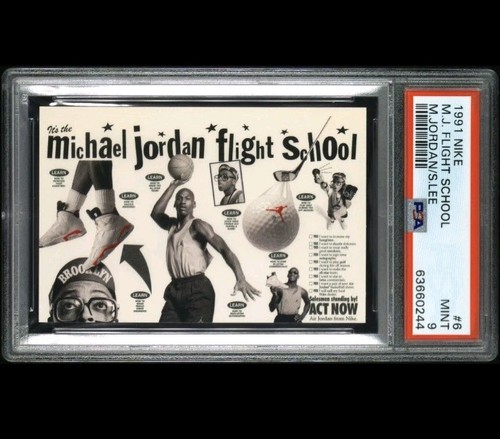 M.J. Flight School #6 1991 Nike Michael Jordan/Spike Lee card