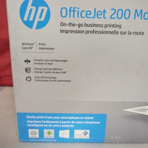 Imprimante mobile HP OfficeJet 200 | HP ePrint | Impression directe sans fil | CZ993A - Photo 5/6