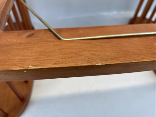 Vintage Massivholz Bett Schoß Schreibtisch Frühstück Servieren Lesetablett Zeitungsständer MCM - Bild 11 von 13