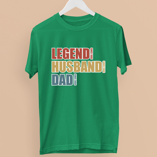 Personalisiert Legend Ehemann Vater T-Shirt Lustiges Geschenk Vatertag Herren - Imagen 16 de 24