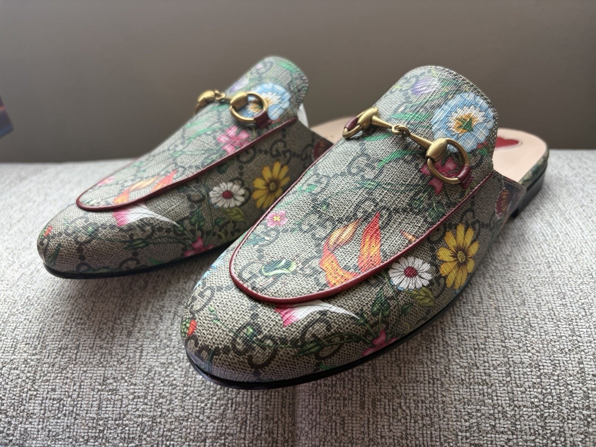 【新品未使用】GUCCI GG総柄　プリンスタウンミュール　サイズ34 NEW GUCCI PRINCETOWN GG Floral Supreme MULE - 36.5 US 6.5 36 | eBay