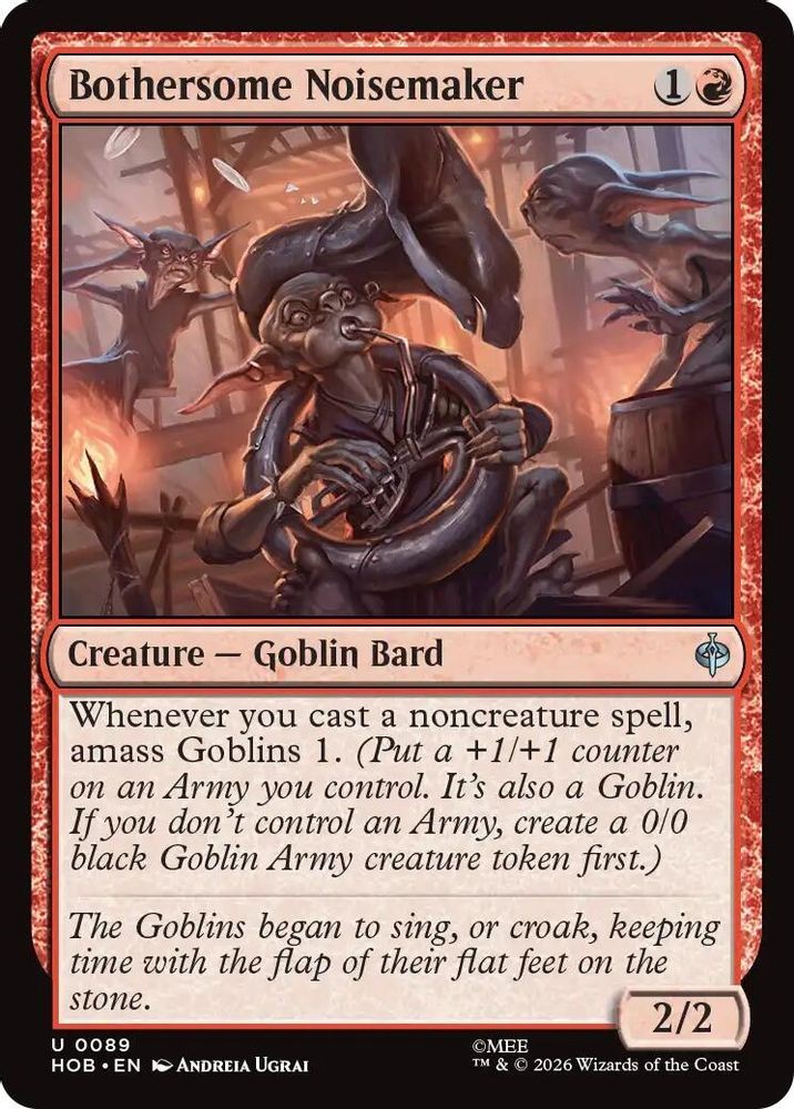 Bothersome Noisemaker 89 Uncommon The Hobbit Magic: The Gathering Near Mint