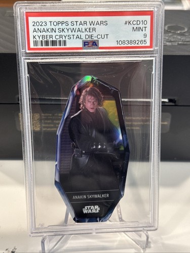 2023 TOPPS STAR WARS FLAGSHIP KYBER CRYSTAL DIECUT ANAKIN SKYWALKER KCD-10 PSA 9