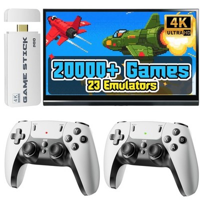 2026 Upgraded Retro Gaming Console Stick, 20,000+ Retro Game Stick, 23 Emulat...