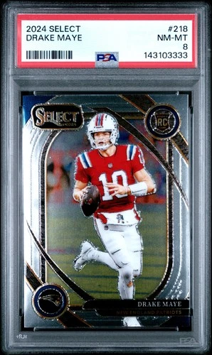 2024 PANINI SELECT #218 DRAKE MAYE ROOKIE RC PSA 8