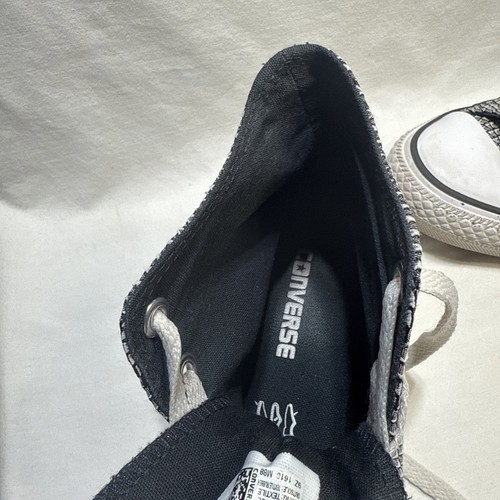 Converse Size 8 Womens Chuck Taylor All Star Vapor Black White CTAS Hi Top - Picture 10 of 12