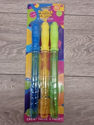6er Pack Seifenblasen 25 cm Stab Schwert Stab Bubbles Maker + Lösung Outdoor Spielzeug