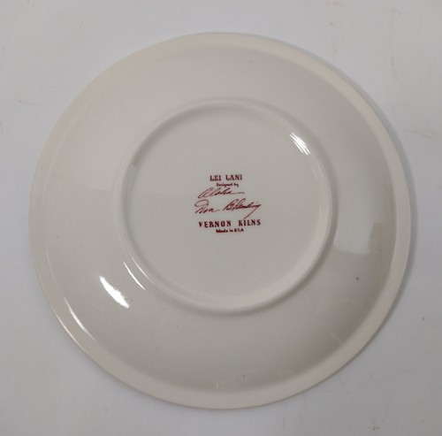 Vernon Kilns Metlox LEI LANI Ultra Shape Aloha Don Blanding Cups & Saucers NOS - Bild 6 von 8