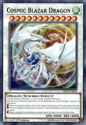 Yu-Gi-Oh! Cosmic Blazar Dragon 1st Ed. LED6-EN029 Common NM/LP x1