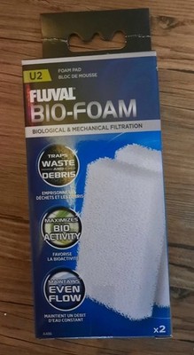 Fluval Bio-Foam U2 Filterschwamm 2 Stück für biologische & mechanische Filter