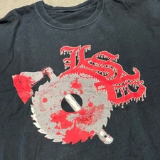 Vintage Lyrikal Snuff Productionz Horrorcore Black Red T-Shirt 2XL LSPs