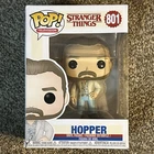 2021 Funko Pop! Stranger Things - Hopper #801 Vinyl Figure Brand NEW Damaged Box