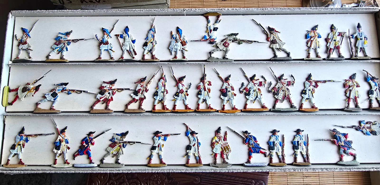 Rarität Offizin Neckel 30mm Zinnfiguren - 37er Set Preussen 7-jähriger Krieg