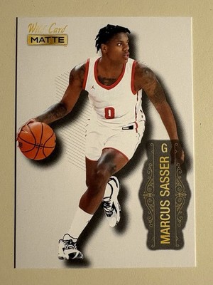 2022-23 Wild Card Matte Draft - Marcus Sasser #MB-56 White (RC)