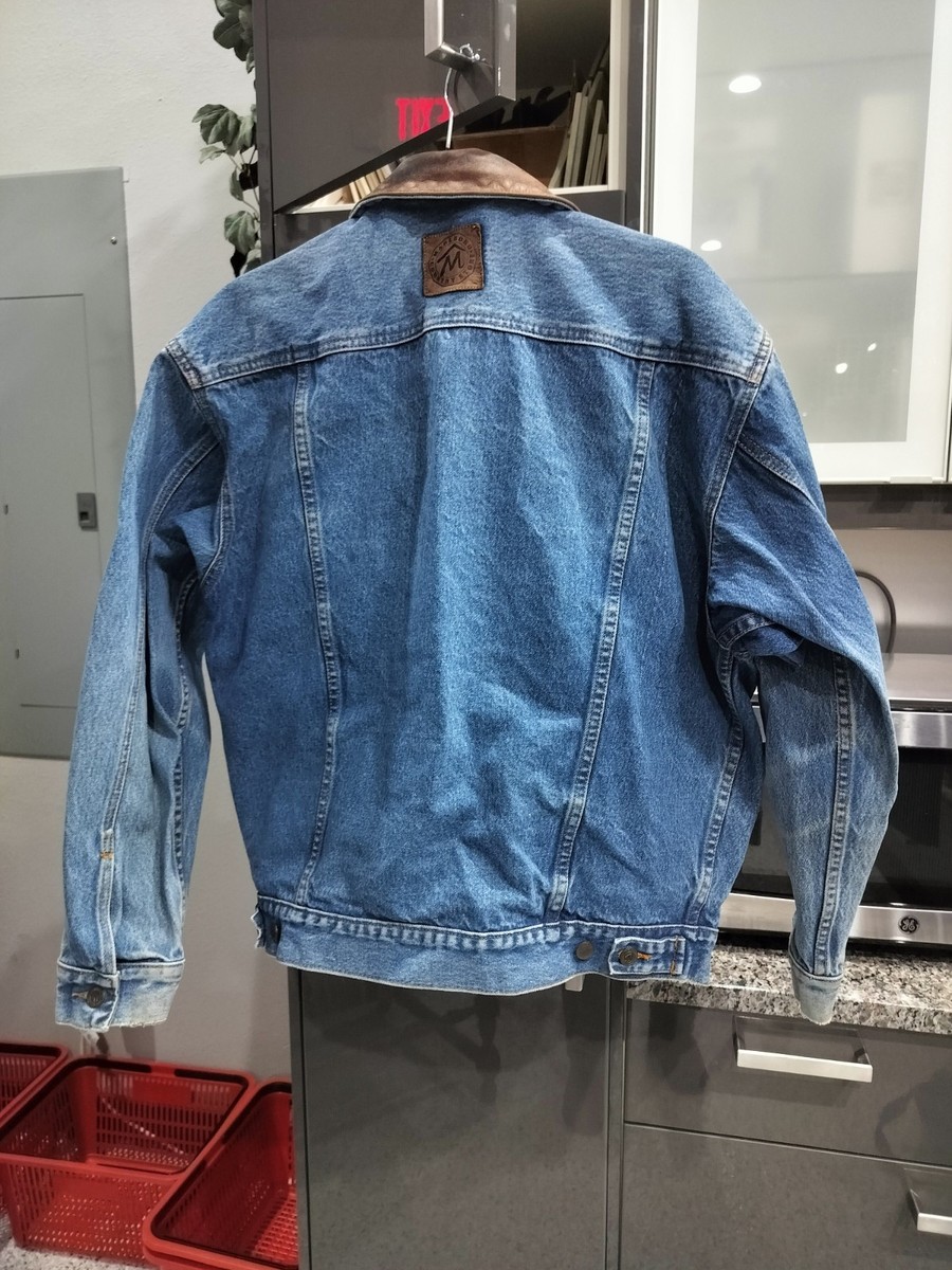 Vintage Marlboro Denim Trucker Chore Jacket Men's Medium