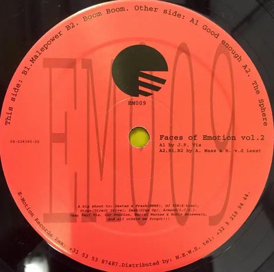 Faces Of Emotion Faces Of Emotion EP 2 EP Vinyl Single 12inch NEAR MINT