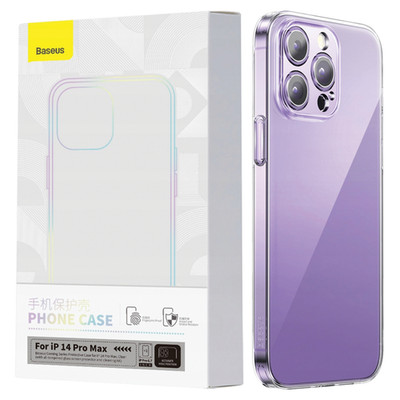 BASEUS IPHONE 14 PRO MAX HÜLLE AUS GEHÄRTETEM GLAS APPLE TRANSPARENT