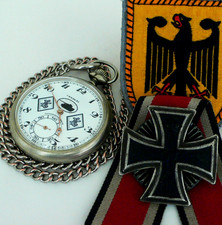 WATCH GERMAN WW2 WWII Pz.Div.-Panzer Tank Division CENTRAL BIG Pocket Watch