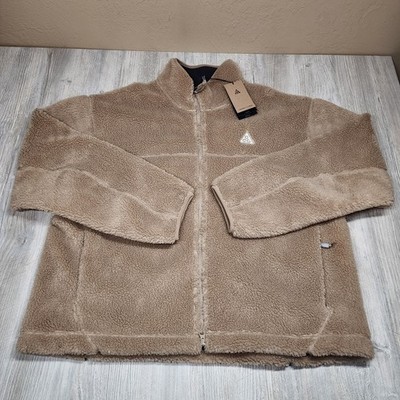 Nike ACG Canwell Glacier Sherpa Fleece Jacket Beige Mens Size XL New FV8653-247