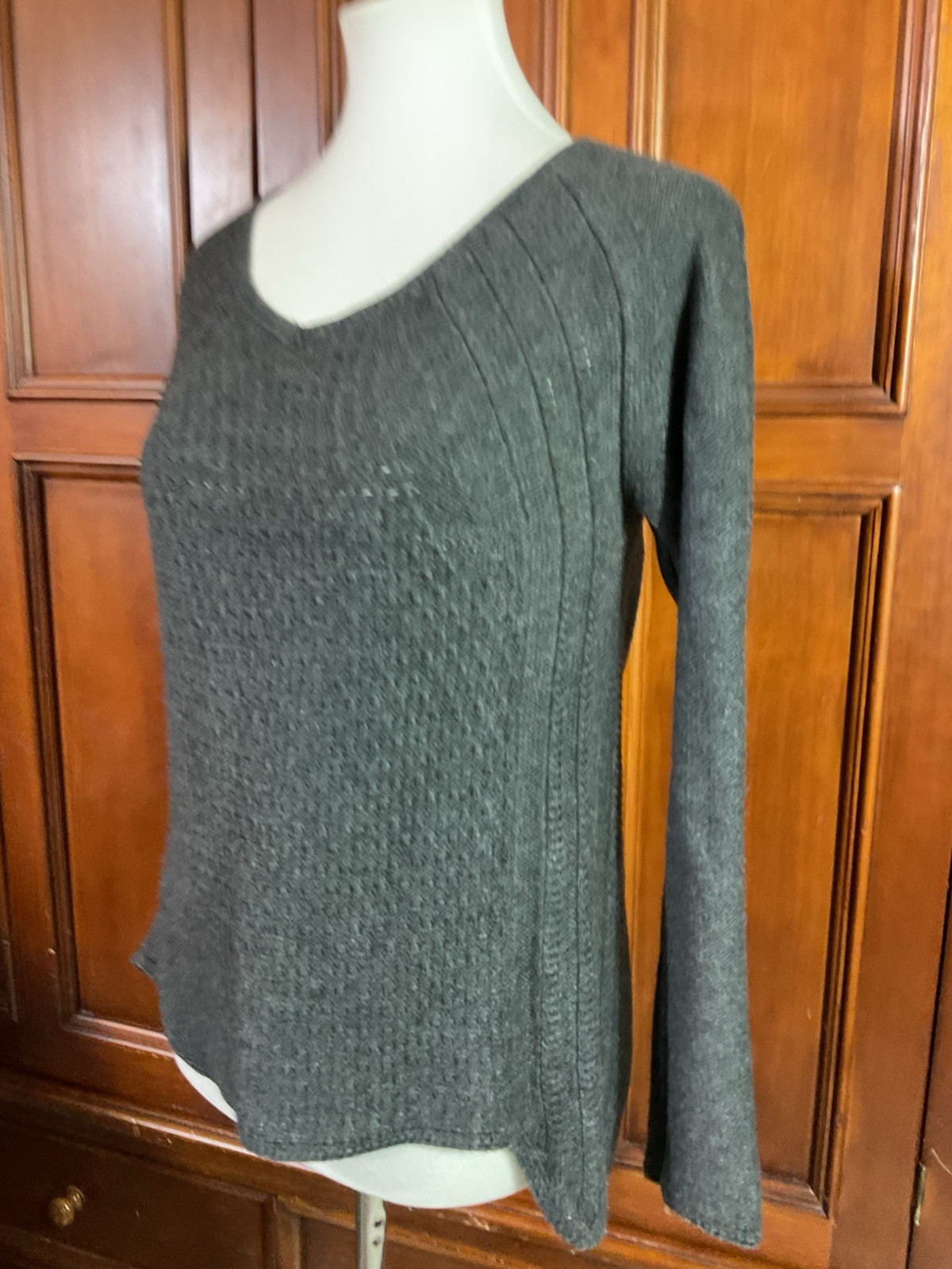 Grace Elements Women’s Solid Charcoal Gray Open K… - image 6