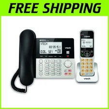 Corded/Cordless Home Phone with Emergency Line-Power Mode & Easy Access Features