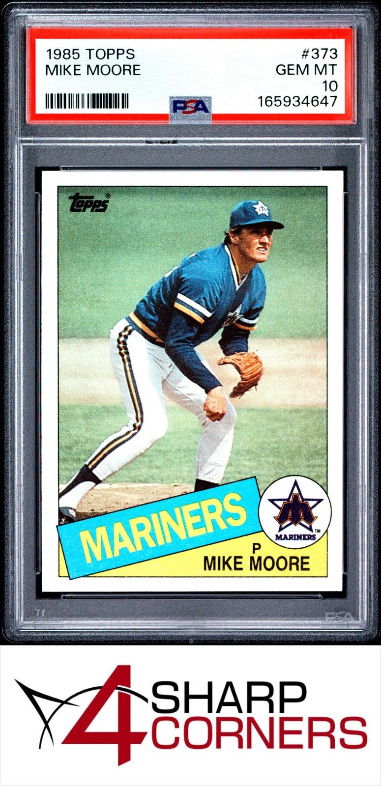 1985 TOPPS #373 MIKE MOORE MARINERS PSA 10