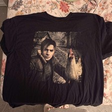 Camisa Vintage Resident Evil 4 Leon & Chicken, Camiseta Gráfica Leon S. Kennedy