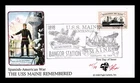 US COVER REMEMBER THE MAINE SPANISH AMERICAN WAR FDC PUGH HAND PAINTED