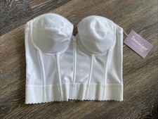 Dominique Bridal Strapless Low Back Corset Style 6377 Size 36A White NWT