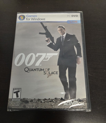 James Bond 007 Quantum of Solace PC DVD Activision 2008 T-Teen Multiplayer