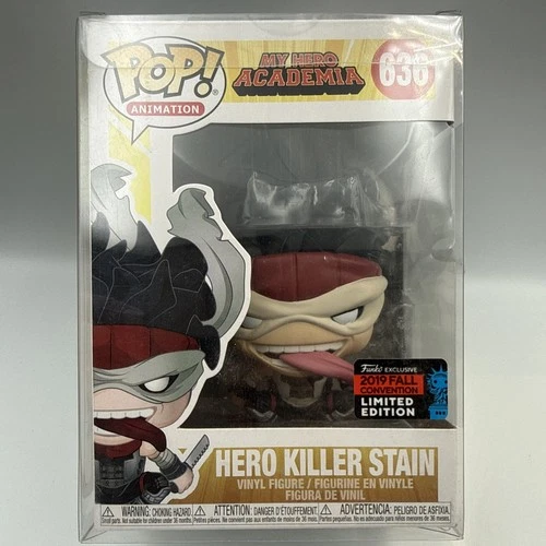 Funko Pop Hero Killer Stain #636 My Hero Academia Fall Convention LE w/ Protecto