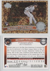 2011 Topps Update Cognac Diamond Anniversary Brandon Crawford #US234 Rookie RC